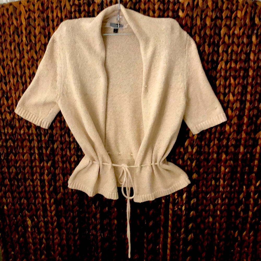Tie-front sweater wrap
